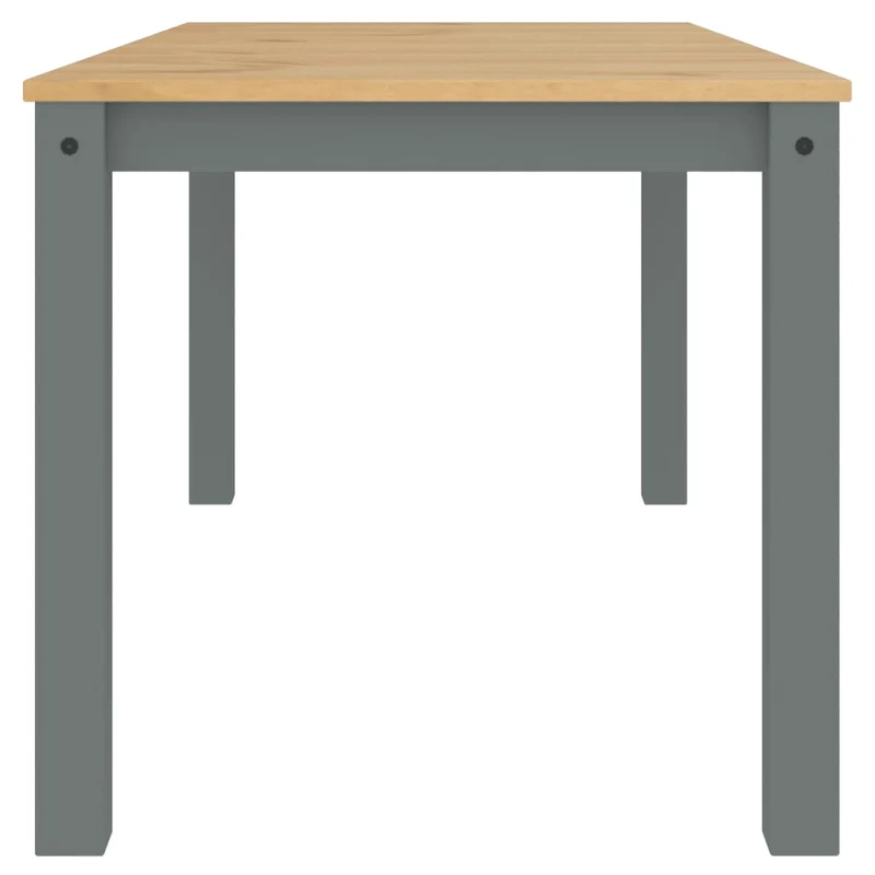 Table de salle à manger design classique 160 x 80 x 75 cm bois massif de pin gris DEC036904