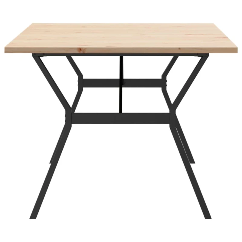 Table de salle à manger design industriel 200 x 100 x 75,5 cm bois pin et acier DEC036830