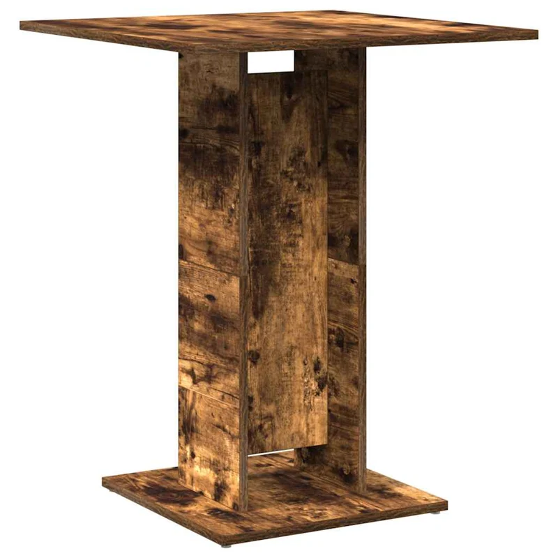 Table d'appoint auxiliaire 60 x 60 x 75 cm bois d'ingénierie marron DEC036549