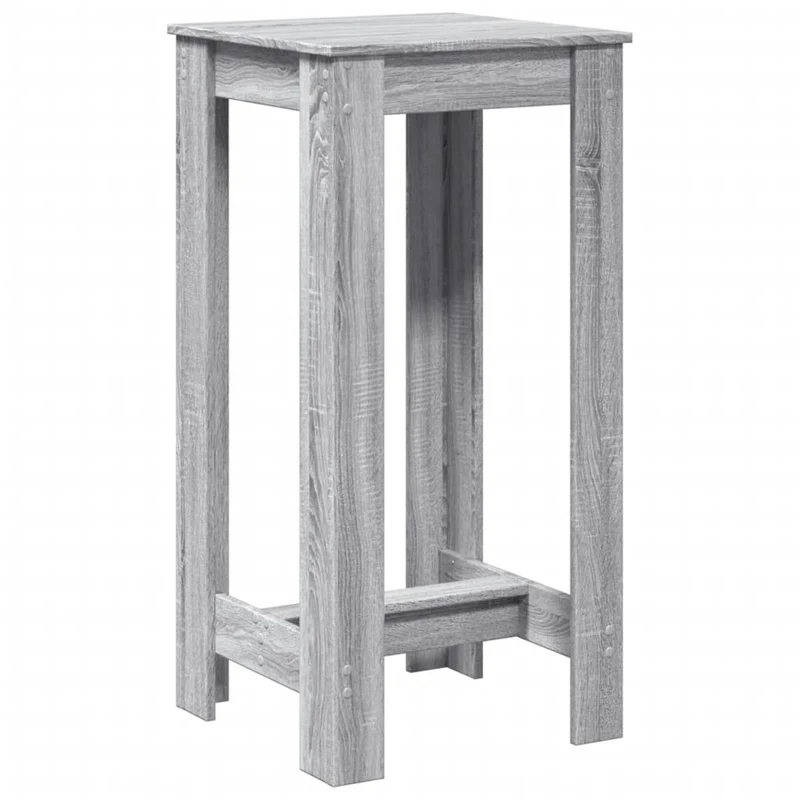 Table d’appoint multifonction 51 x 50 x 103,5 cm bois d'ingénierie gris DEC036501