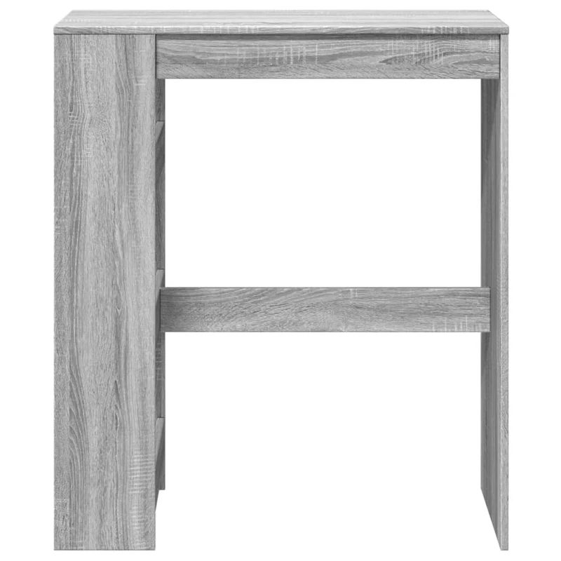 Table d’appoint multifonction avec étagères 90 x 40 x 103,5 cm en bois d'ingénierie gris DEC036394