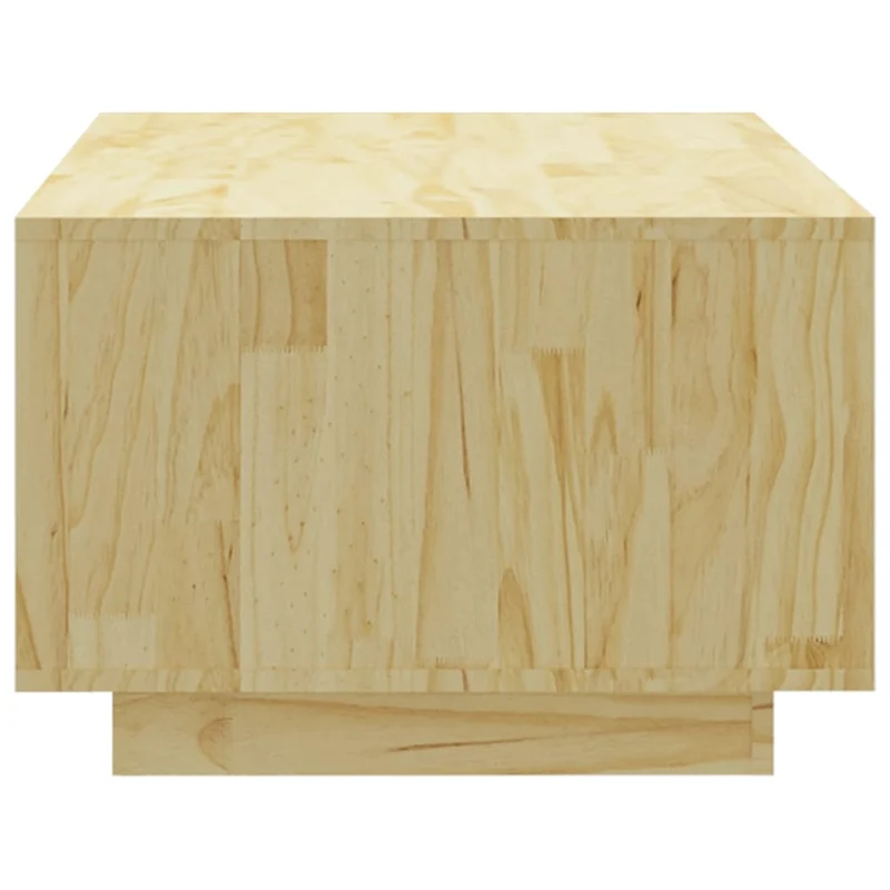 Table basse de salon avec rangement design rustique 110 x 50 x 33,5 cm bois de pin massif non traité DEC036981