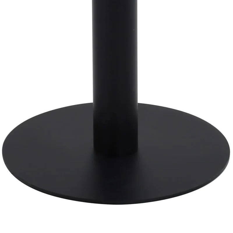 Table d'appoint auxiliaire table bistro hauteur 75 cm en MDF et acier noir DEC036561