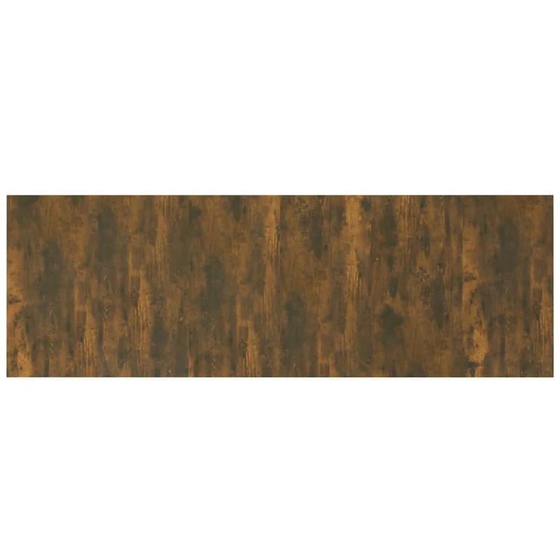 Tête de lit accessoire couchage chambre à coucher meuble avec chevet intégré étagère MDF marron clair TDL0205837