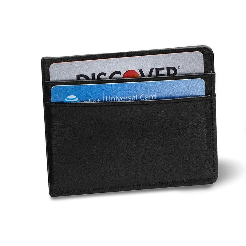 Black Leather Wallet & Black Lighter Personalized Set