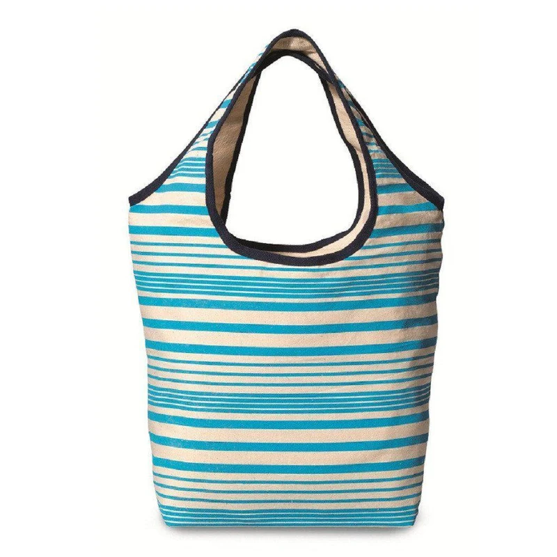 Blue Reversible Personalized Cotton Tote