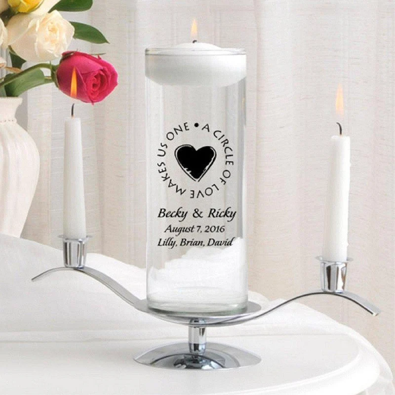 Floating Personalized Unity Candle Set