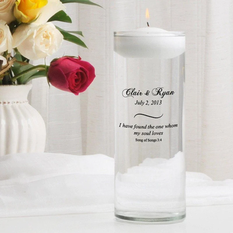 Floating Personalized Unity Candle