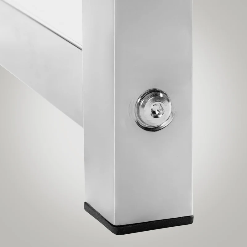 Étagère pour 6 caisses à boissons rangement support bouteilles 117x91 cm en métal chromé 10_0003216