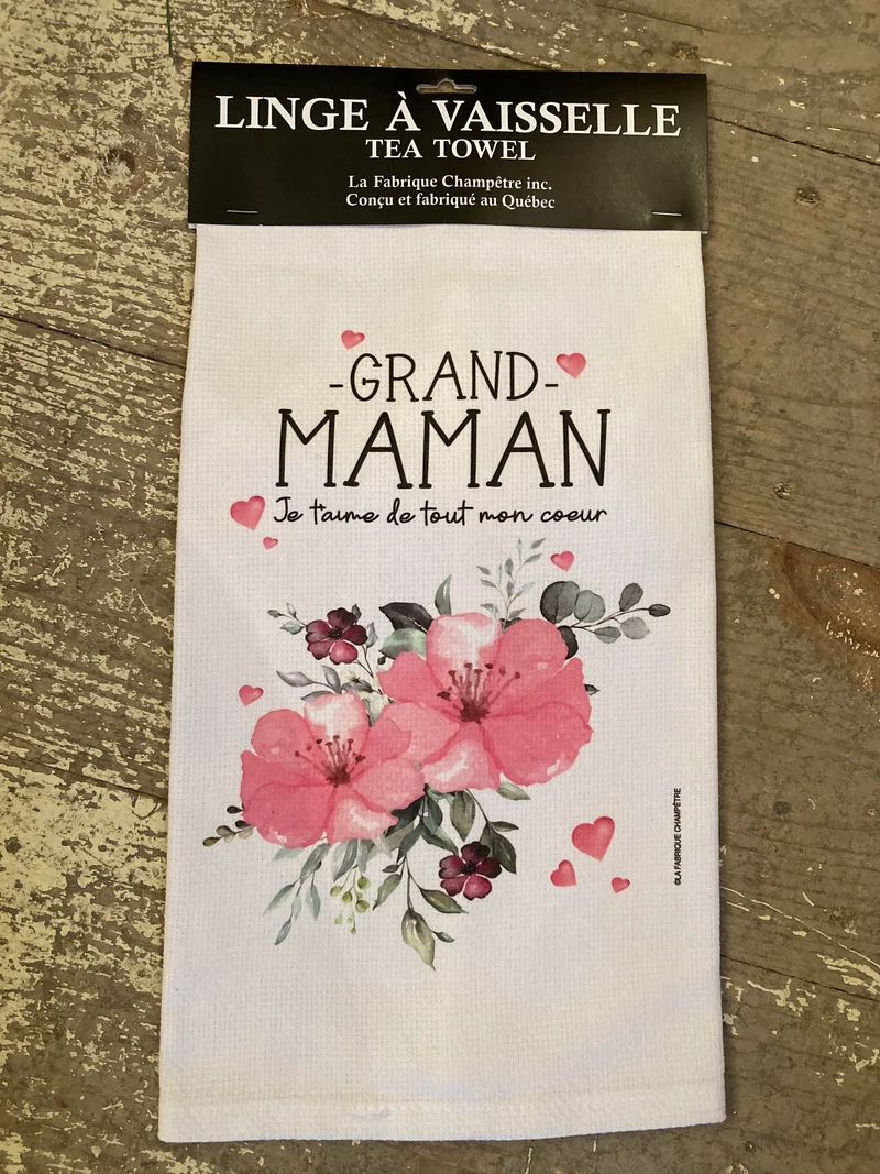 Linge à vaisselle Grand-Maman Je t'aime