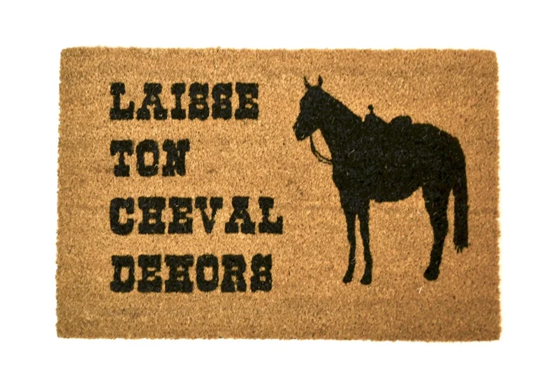 Tapis Laisse Ton Cheval Dehors