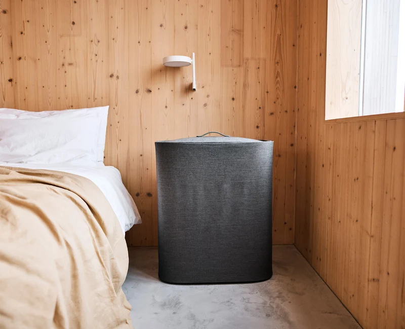 Tota 2 Trio 90L Panier à Linge de Séparation Gris Forêt