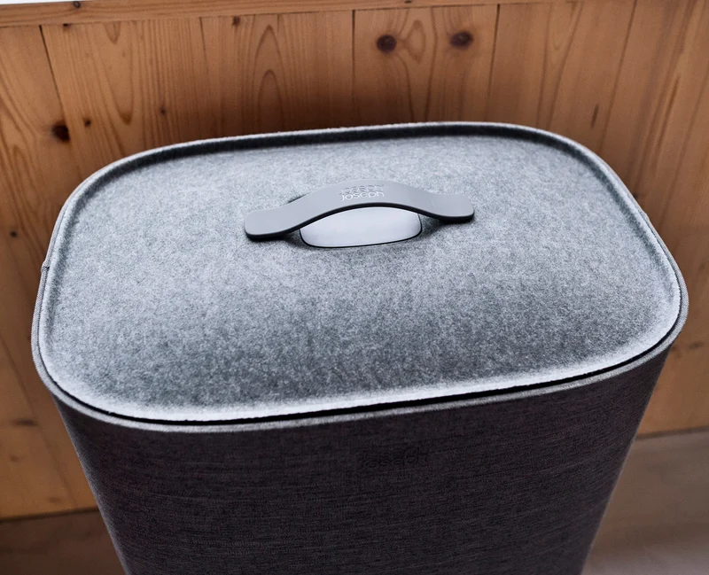 Tota 2 Twin 90L Panier à Linge de Séparation Gris Forêt