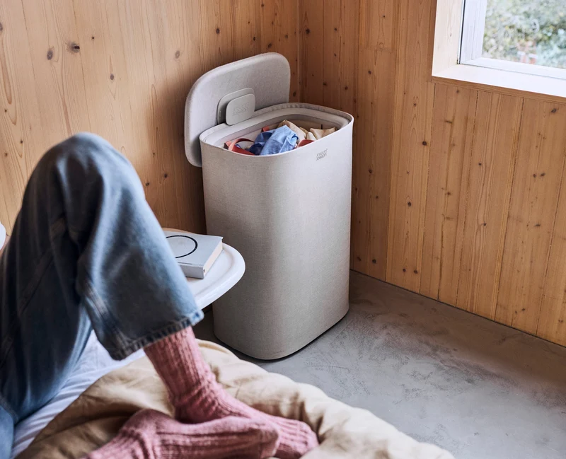 Tota 2 One 60L Panier à Linge Champignon Clair
