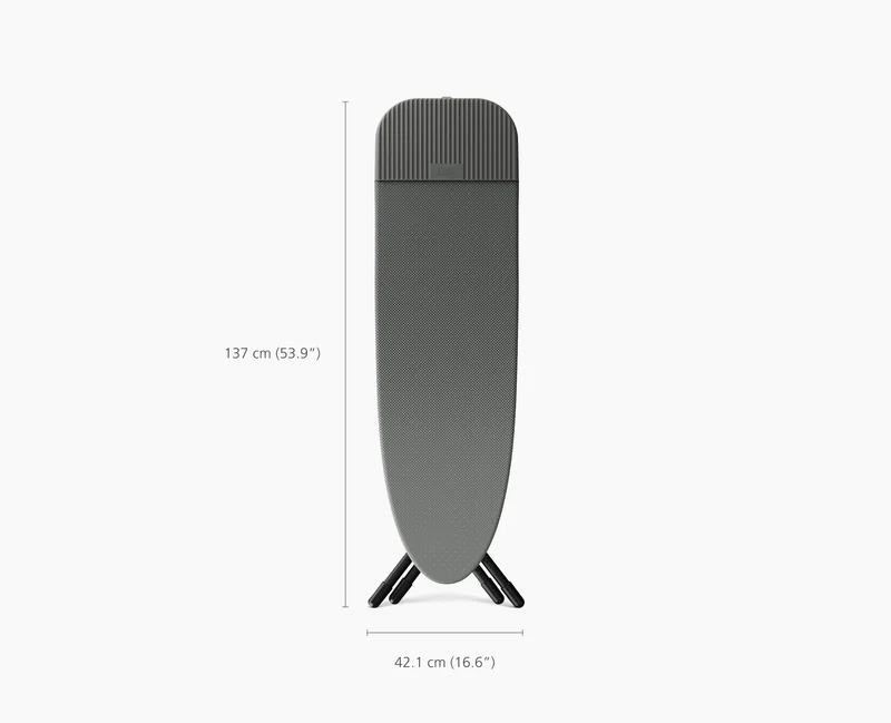 Glide 2 Plus 130cm Planche à Repasser Gris Forêt Facile à Ranger avec Housse Avancée