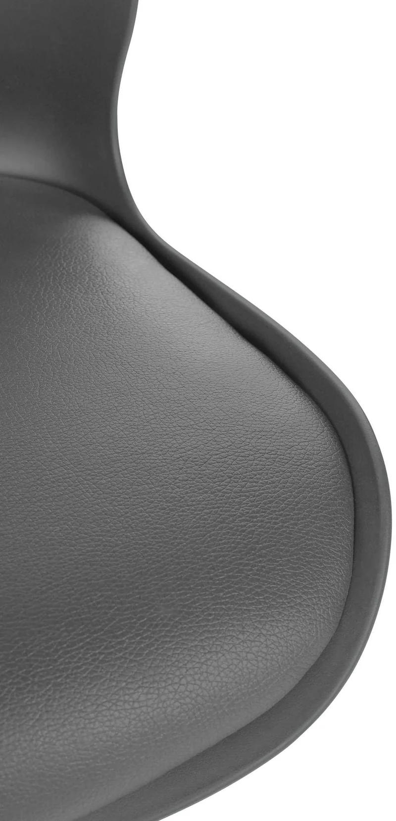 Lot de 2 tabourets de bar avec repose-pieds hauteur réglable pivotant en PVC et plastique gris et métal 10_0006105