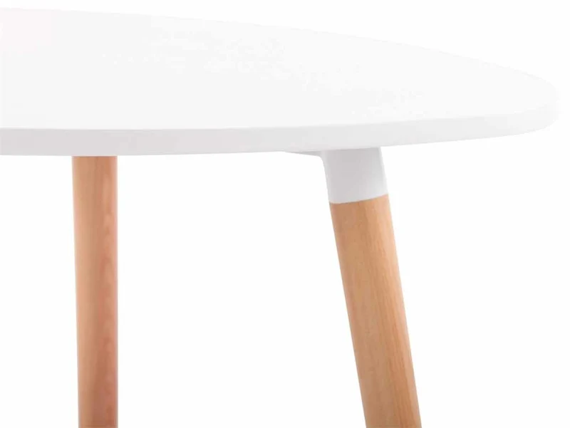 Ensemble salle à manger design avec table ronde et 3 chaises – Bois de hêtre et assises confortables 10_0008379
