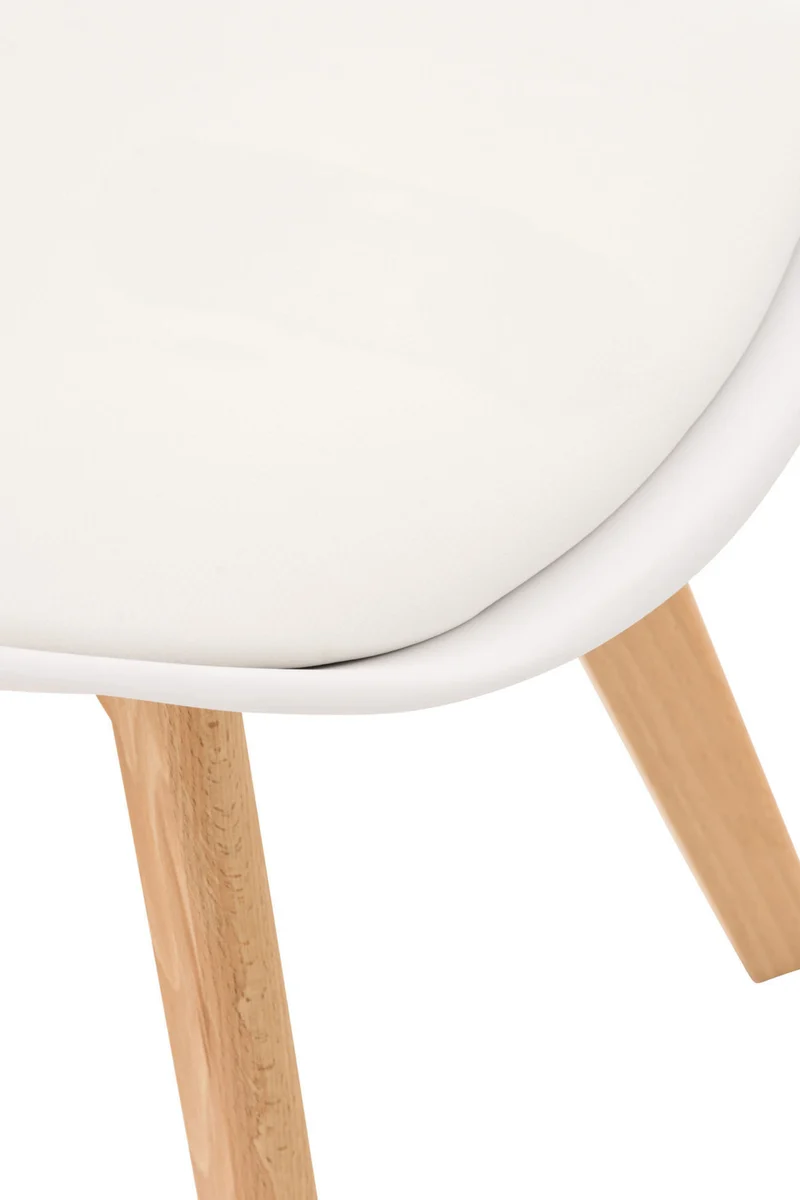 Ensemble salle à manger design avec table ronde et 3 chaises – Bois de hêtre et assises confortables 10_0008379
