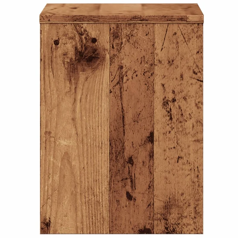Table de chevet avec deux compartiment ouvert 40 x 30 x 40 cm bois d'ingénierie marron DEC034716
