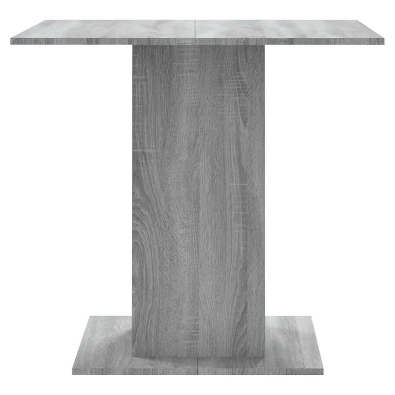 Table de salle à manger cuisine design moderne 80 x 80 x 75 cm bois d'ingénierie gris DEC036680