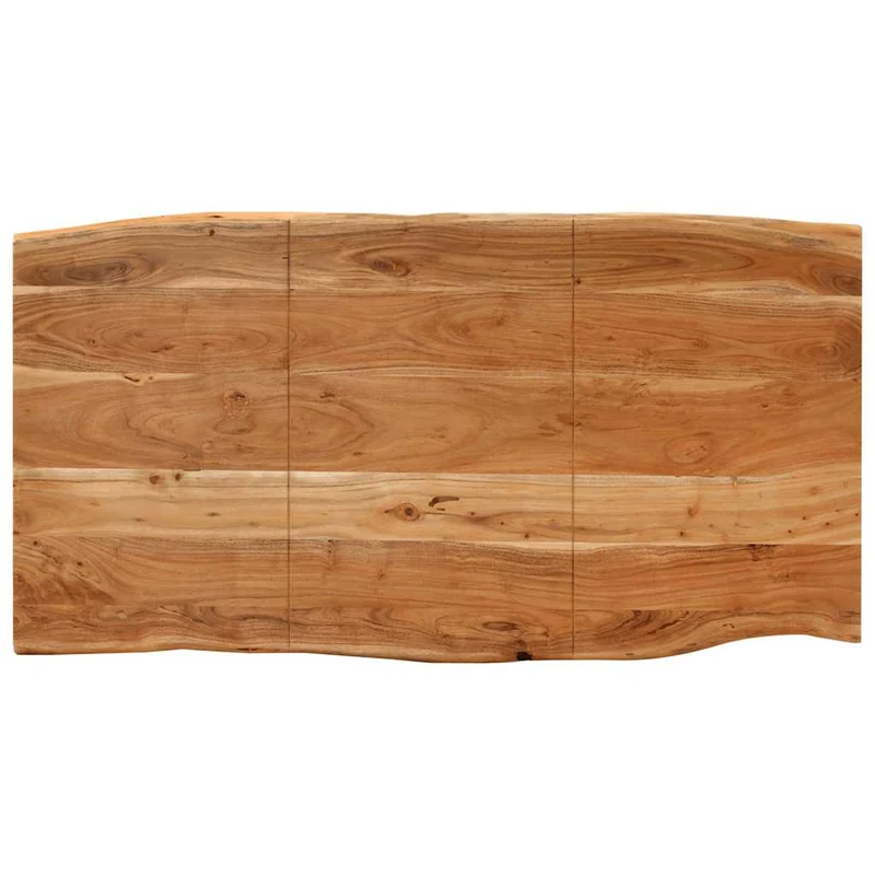 Table de salle à manger design industriel 154 x 80 x 76 cm bois d'acacia et acier DEC036609