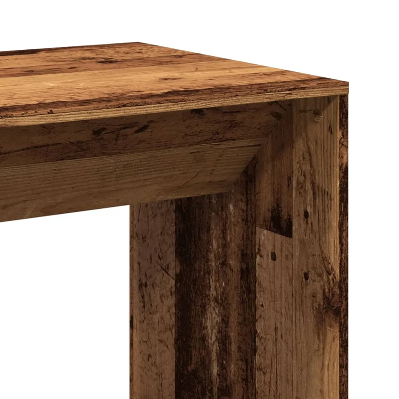 Table d’appoint multifonction 51 x 50 x 103,5 cm bois d'ingénierie marron DEC036506