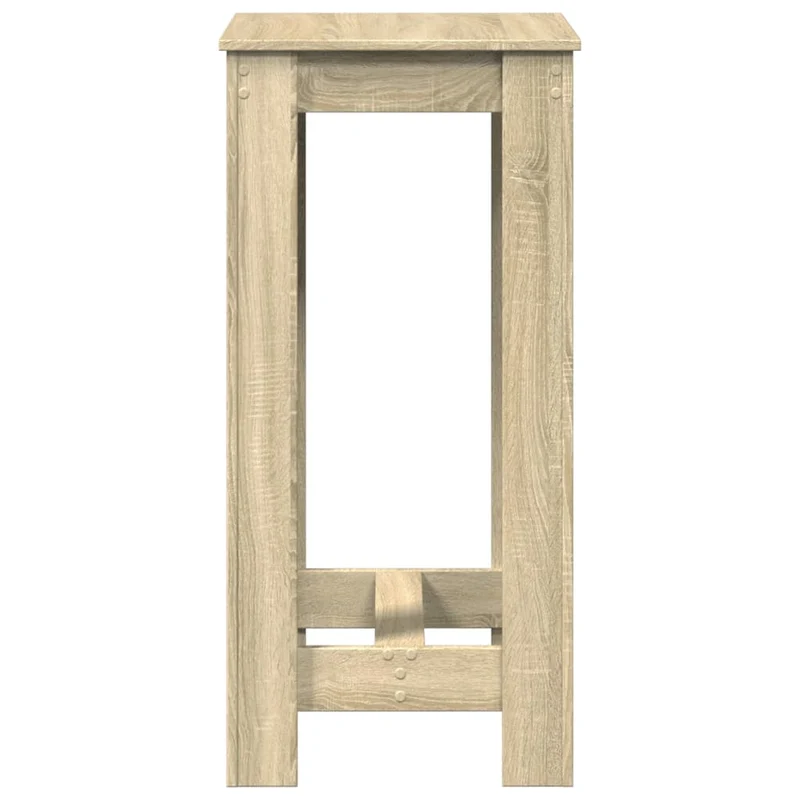 Table d’appoint multifonction table haute 51 x 50 x 103,5 cm bois d'ingénierie couleur chêne DEC036442