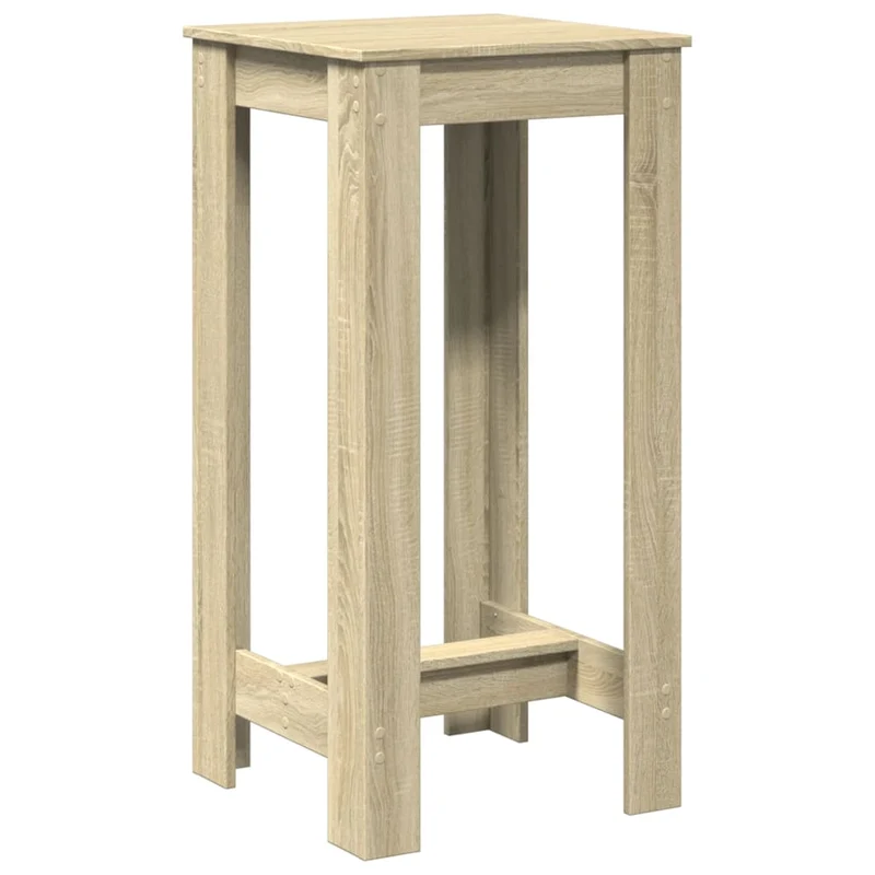 Table d’appoint multifonction table haute 51 x 50 x 103,5 cm bois d'ingénierie couleur chêne DEC036442