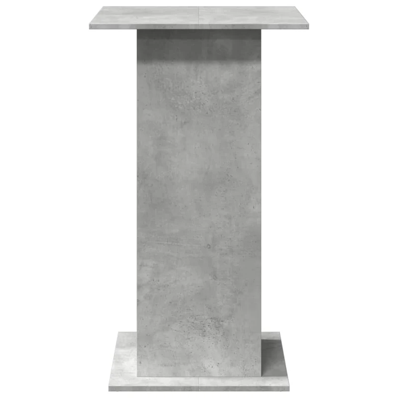 Table d’appoint multifonction 60 x 60 x 102 cm avec rangement en bois d'ingénierie gris DEC036333