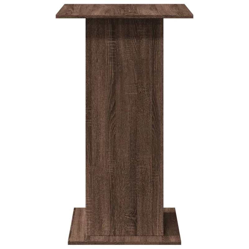Table d’appoint multifonction avec étagère de rangement en bois d’ingénierie marron DEC036328