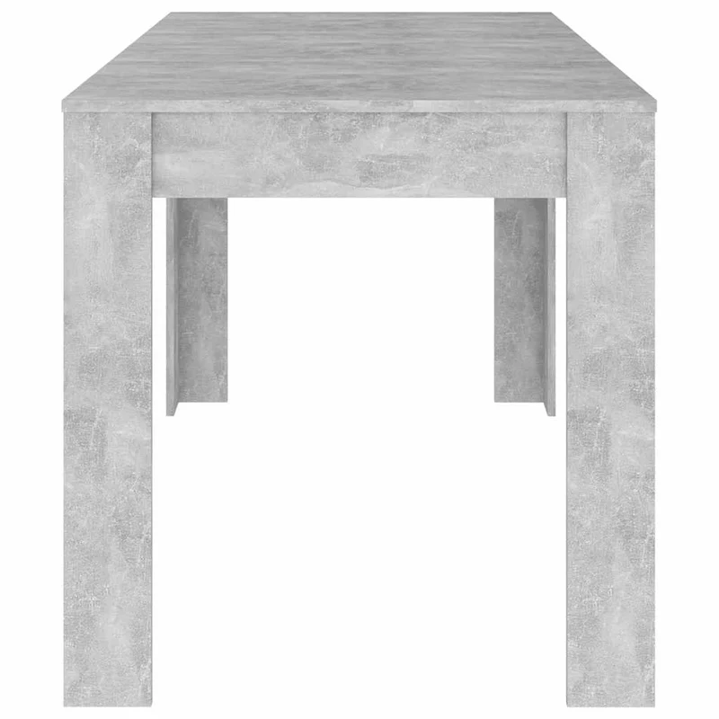 Table de salle à manger design simple 140 x 74,5 x 76 cm aggloméré gris DEC036639