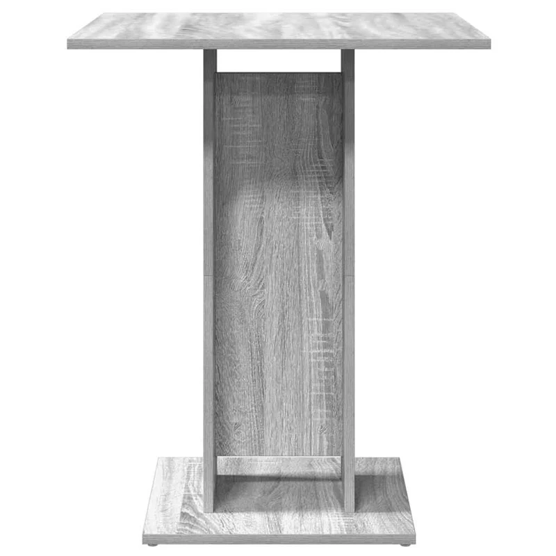 Table d'appoint auxiliaire table haute 60 x 60 x 75 cm bois d'ingénierie gris DEC036588