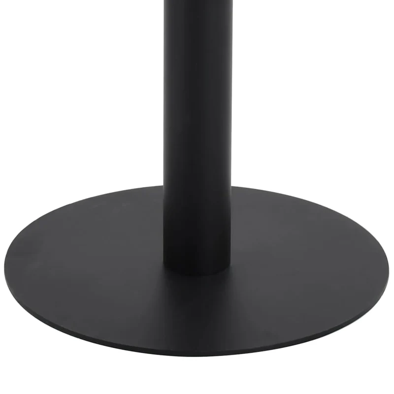 Table d'appoint auxiliaire table de bistro 60 x 60 cm MDF marron foncé et acier noir DEC036575