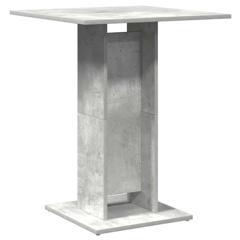 Table d'appoint auxiliaire table haute 60 x 60 x 75 cm bois d'ingénierie gris DEC036556