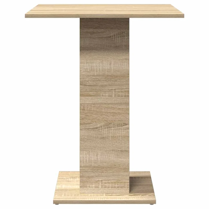 Table d'appoint auxiliaire table de bar 60 x 60 x 75 cm bois d'ingénierie couleur chêne DEC036551