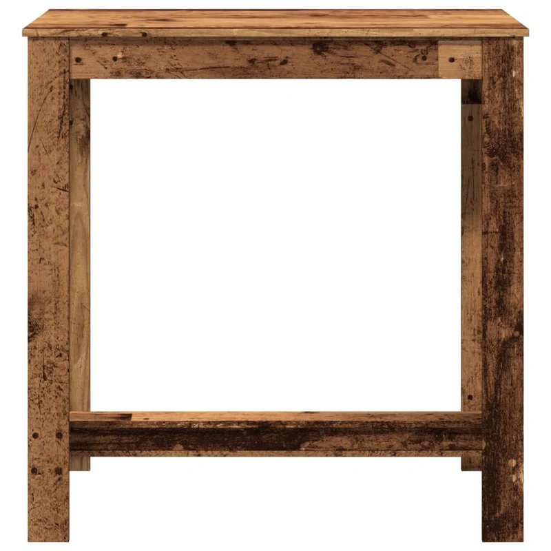 Table d’appoint multifonction table de bar 102 x 50 x 103,5 cm bois d'ingénierie marron DEC036503