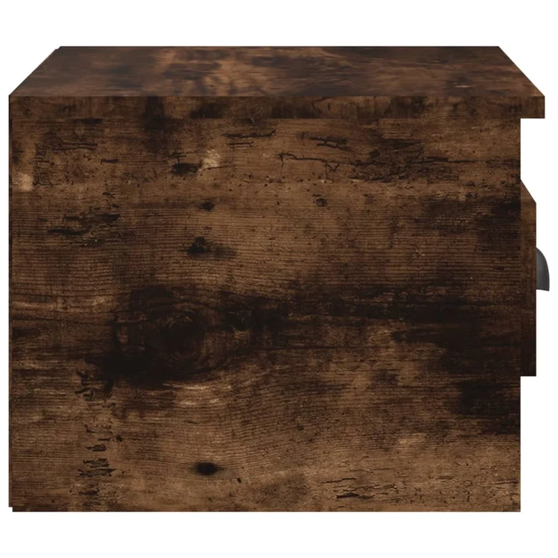 Table de chevet murale avec tiroir 41,5 x 36 x 28 cm bois d'ingénierie marron DEC034257