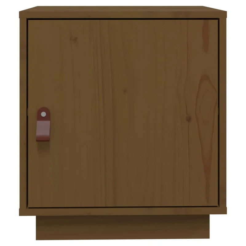 Table de chevet avec compartiment avec porte 40 x 34 x 45 cm bois de pin marron DEC034132