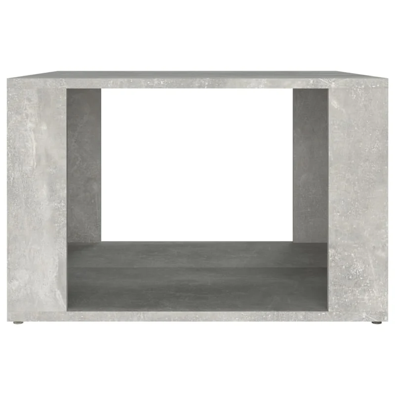 Table de chevet avec compartiment ouvert 57 x 55 x 36 cm bois d'ingénierie gris DEC034054