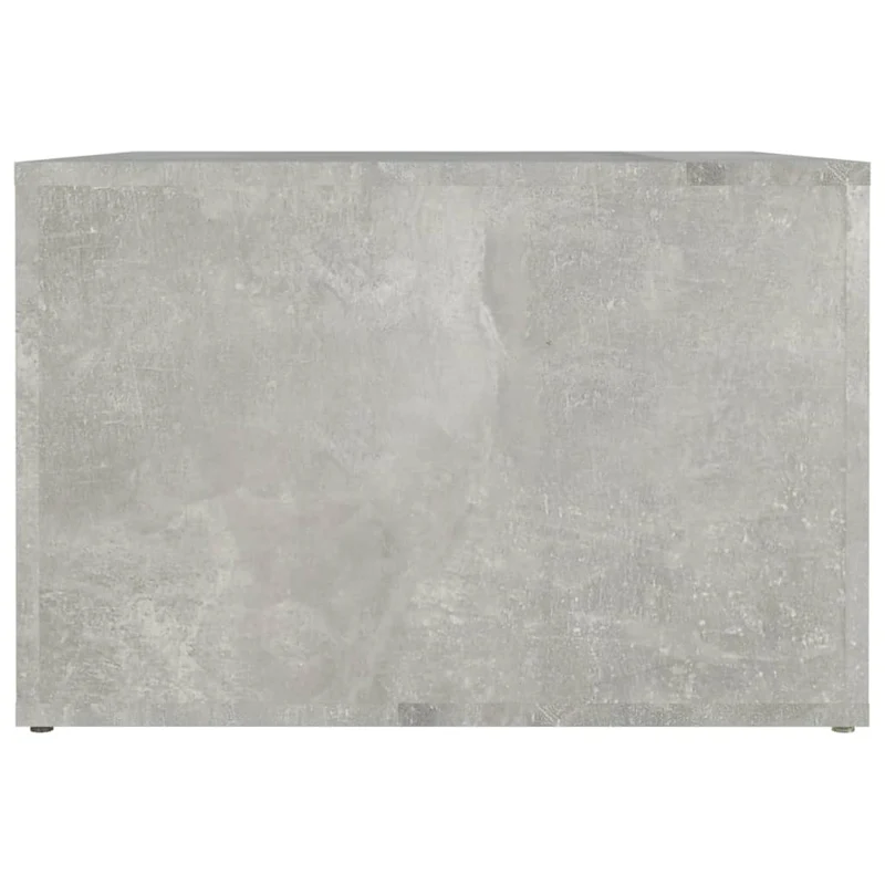 Table de chevet avec compartiment ouvert 57 x 55 x 36 cm bois d'ingénierie gris DEC034054