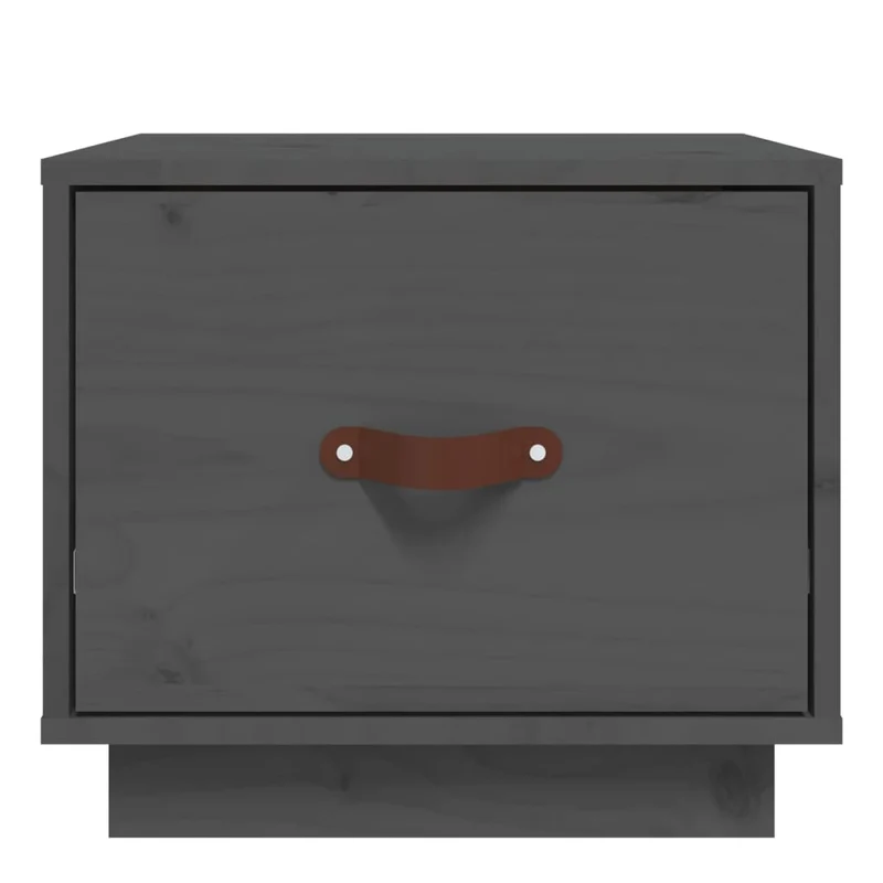Table de chevet avec tiroir 40 x 34 x 35 cm bois de pin gris DEC033944
