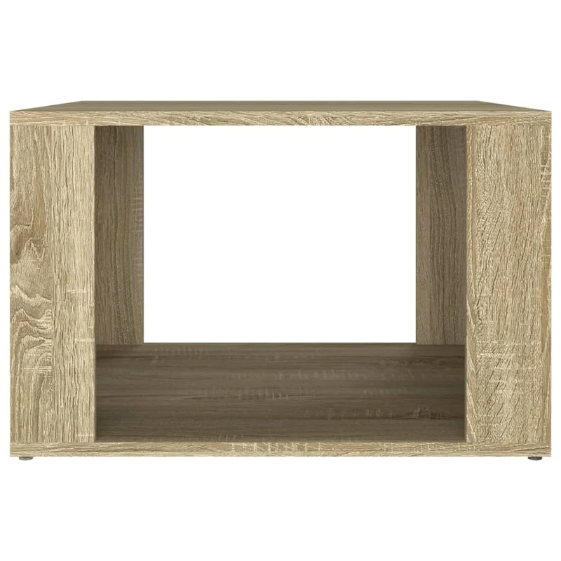 Table de chevet avec compartiment ouvert 57 x 55 x 36 cm bois d'ingénierie couleur chêne DEC033893