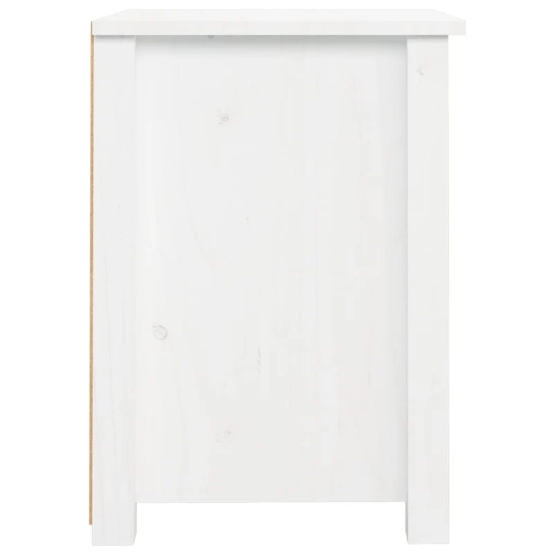 Table de chevet avec tiroir et compartiment 40 x 35 x 49 cm bois de pin blanc DEC033362