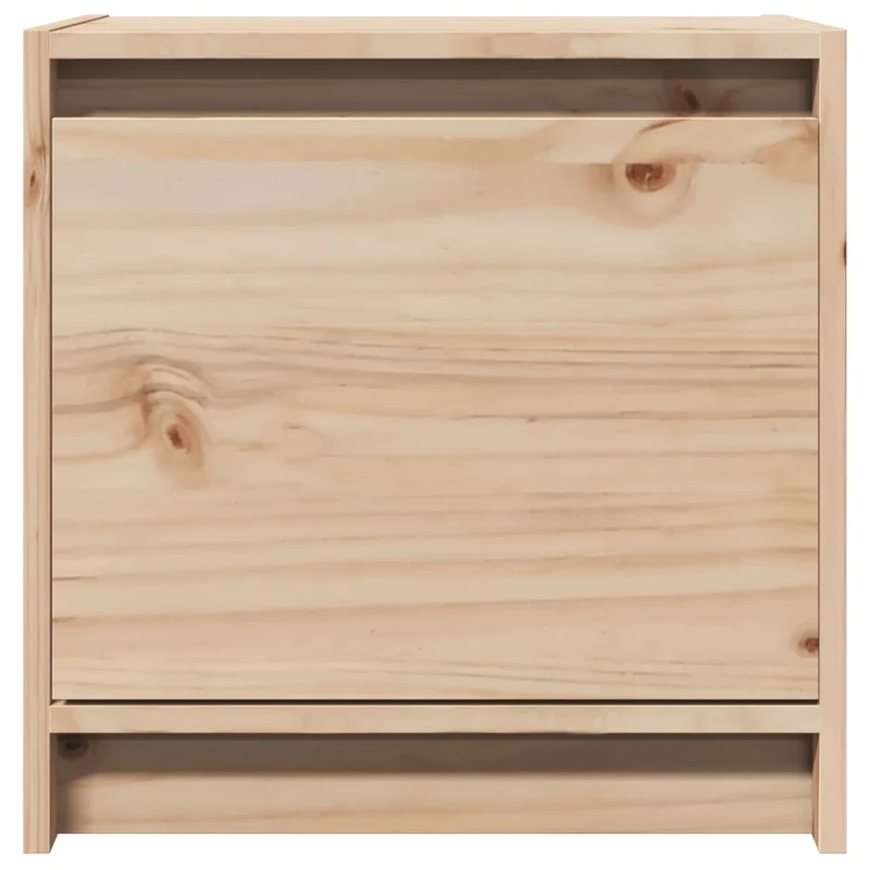 Table de chevet avec compartiment avec porte 40 x 30,5 x 40 cm bois de pin non traité DEC032917