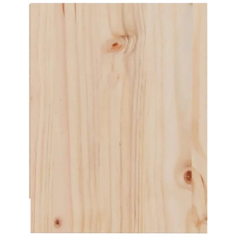 Table de chevet avec compartiment avec porte 40 x 30,5 x 40 cm bois de pin non traité DEC032917