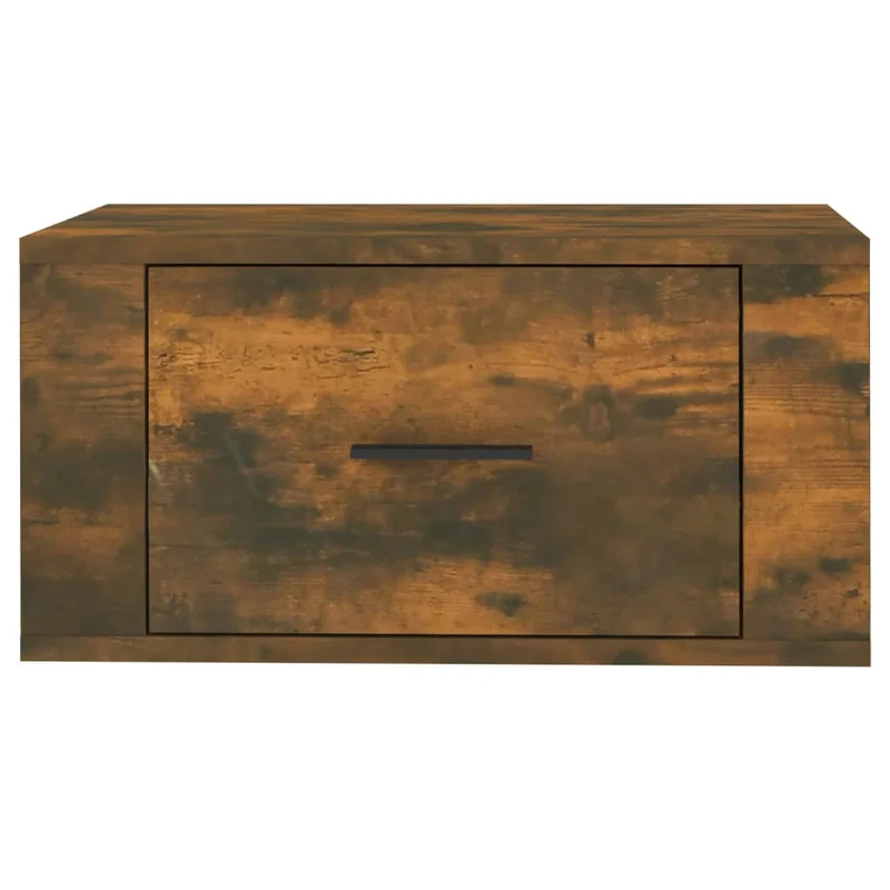 Table de chevet murale avec tiroir 50 x 36 x 25 cm en bois d'ingénierie marron DEC034262