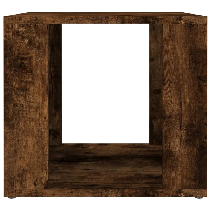 Table de chevet table d'appoint avec compartiment de rangement 41 x 40 x 36 cm bois d'ingénierie marron DEC033646