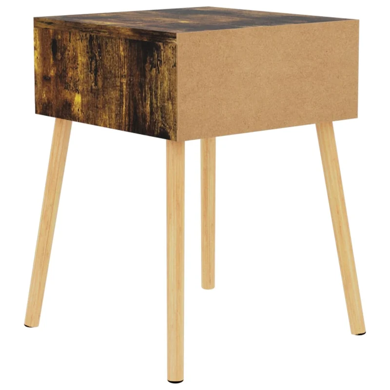Table de chevet avec tiroir 40 x 40 x 56 cm bois d'ingénierie marron DEC033620