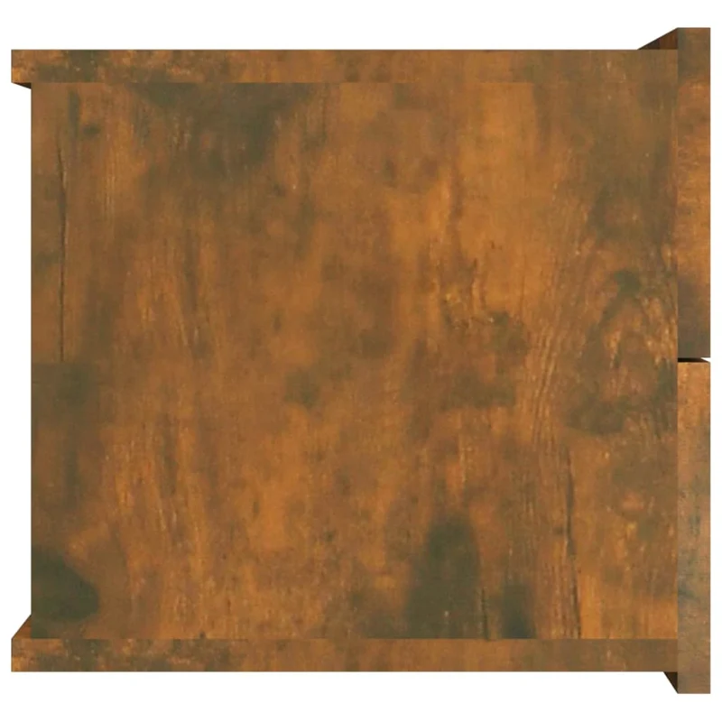 Table de chevet murale avec deux tiroirs 40 x 30 x 30 cm bois d'ingénierie marron DEC033553