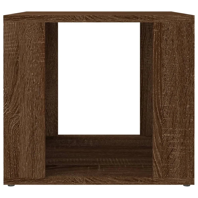 Table de chevet avec compartiment ouvert 41 x 40 x 36 cm bois d'ingénierie marron DEC033771